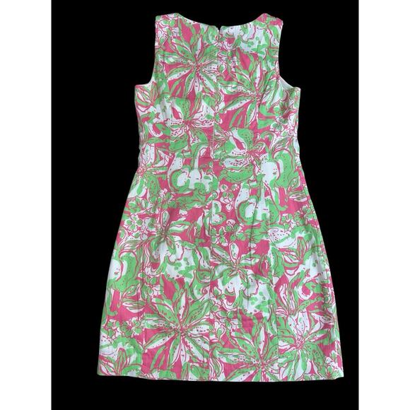 Lilly Pulitzer MacFarlane Hotty Pink Forgot My Trunk Lace Detail Shift Dress 2 - Picture 3 of 12